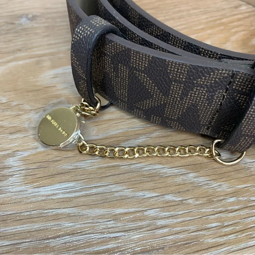NWT Michael Kors Brown Monogram Women’s Belt